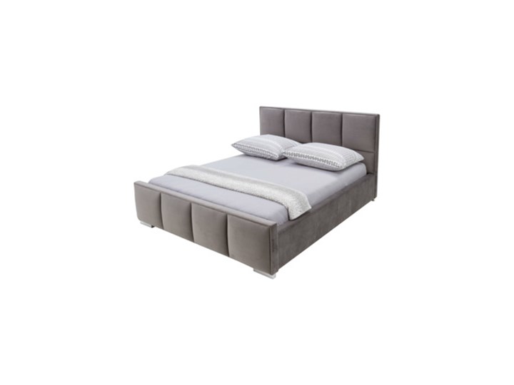 Salony Agata Łóżko FABRIZZIO SQUERE P 160x200 ze stelażem, z pojemnikiem Łóżko pikowane Metal Łóżko tapicerowane Tkanina Kategoria Łóżka do sypialni Rozmiar materaca 160x200 cm