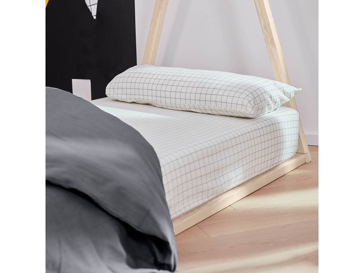 Pościel Alay 60x120 cm biało-szara Bawełna Komplet pościeli Kategoria Komplety pościeli