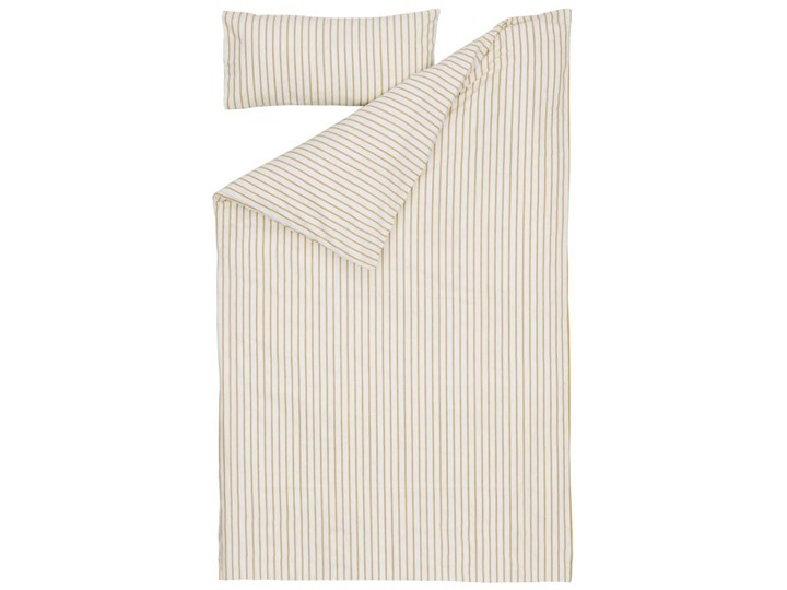 Komplet Ghia przescieradlo poszewka na koldre i poduszke bawelna GOTS paski 60 x 120 cm Kategoria Komplety pościeli Komplet pościeli 60x120 cm Kolor Pomarańczowy