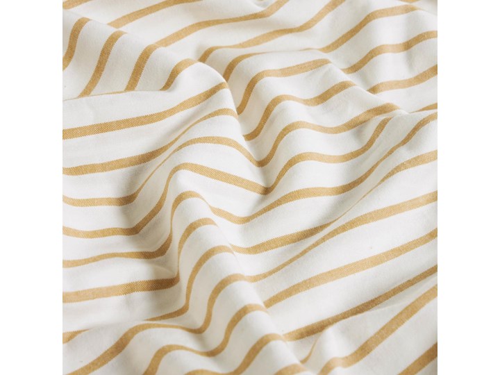 Komplet Ghia przescieradlo poszewka na koldre i poduszke bawelna GOTS paski 60 x 120 cm Komplet pościeli 60x120 cm Kolor Pomarańczowy Kategoria Komplety pościeli