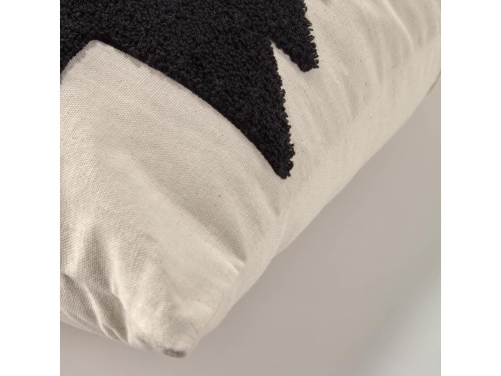 Poszewka na poduszkę Saori 100% bawełna organiczna (GOTS) duże drzewa czarna 45 x 45 cm Kwadratowe Pomieszczenie Poszewka dekoracyjna 45x45 cm Kolor Czarny