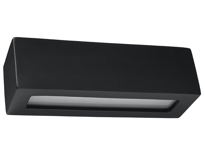 Czarny podłużny kinkiet korytko - EX711-Vego Kinkiet LED Szkło Ceramika Styl Skandynawski