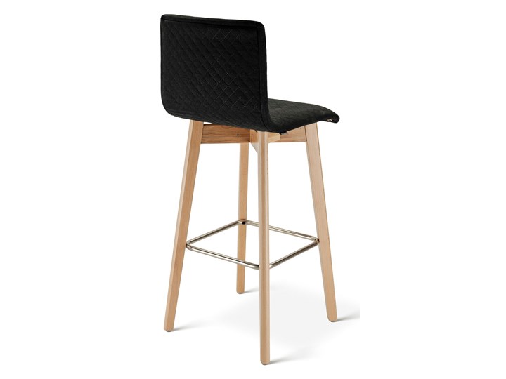 Hoker GRIM W bukowy pikowana tkanina N Płyta MDF Wysokość 105 cm Stal Drewno Metal Szerokość 44 cm Szerokość 40 cm Głębokość 37 cm Pikowane Pomieszczenie Kuchnia Głębokość 44 cm Tapicerowane Pomieszczenie Jadalnia
