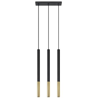 Czarno-złota lampa wisząca nad stół - EX720-Mozaix