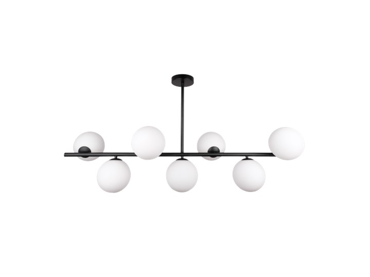 Lampa wisząca CAPE TOWN P07889BK Cosmolight P07889BK Szkło Lampa LED Lampa z kloszem Metal Ilość źródeł światła 7 źródeł