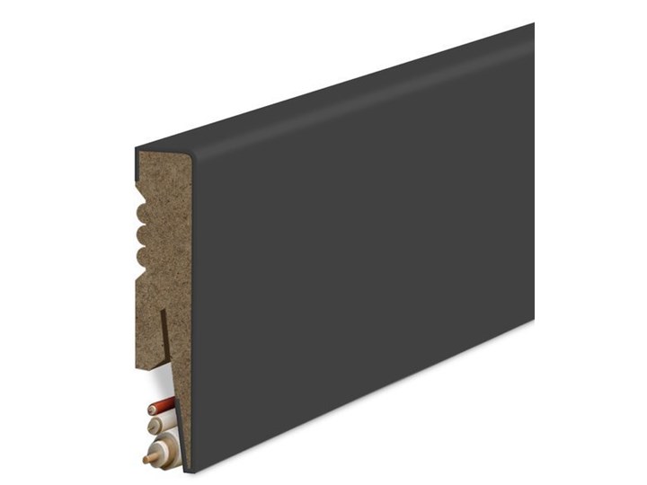 Listwa Przypodłogowa MDF Gładka - ANTRACYT - uniwersalny - Antracyt Wysokość 8 cm Kategoria Listwy przypodłogowe