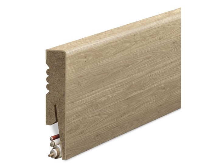 Listwa Przypodłogowa MDF Gładka - DĄB NATURALNY ROYAL - uniwersalny - Dąb Naturalny Royal Kategoria Listwy przypodłogowe Wysokość 8 cm Kolor Brązowy