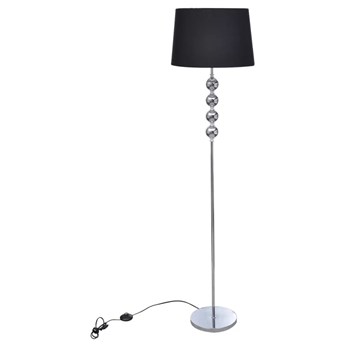 vidaXL Lampa podłogowa z dekoracyjnymi kulami, wysoka, czarna