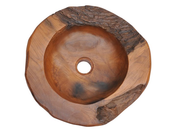 vidaXL Umywalka z drewna tekowego, 45 cm Drewno Kategoria Umywalki