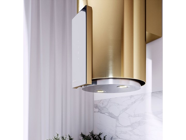 Okap kuchenny Roxano 39.1 Light Gold Okap przyścienny Poziom hałasu 49 dB Sterowanie Elektroniczne