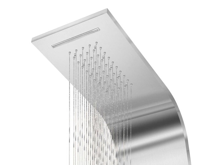 vidaXL Panel prysznicowy ze stali nierdzewnej, zakrzywiony Kategoria Panele prysznicowe