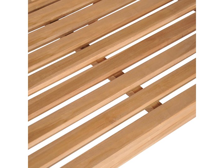 vidaXL Huśtawka ogrodowa, lite drewno tekowe, 120x60x57,5 cm, brązowa Kolor Beżowy Kolor Brązowy