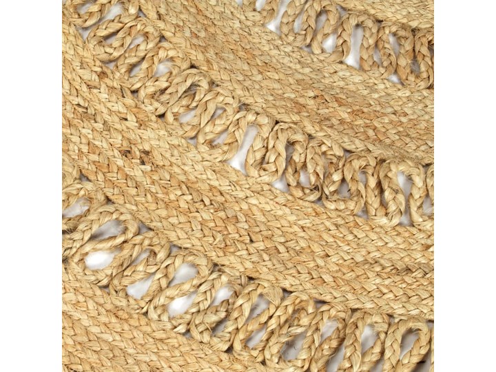 vidaXL Dywan ręcznie wypleciony z juty, 150 cm Okrągły Dywany Juta Dywany sznurkowe 150x150 cm Pomieszczenie Przedpokój