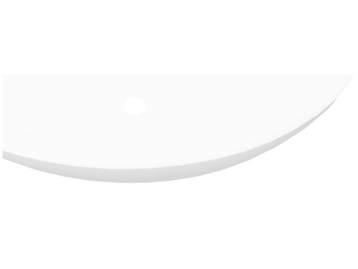 vidaXL Luksusowa ceramiczna umywalka, owalna, biała, 40 x 33 cm Owalne Szerokość 40 cm Ceramika Kolor Biały