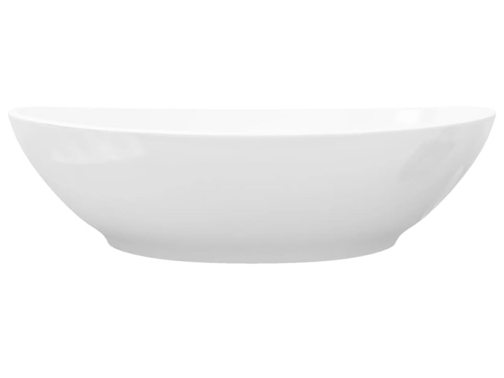 vidaXL Luksusowa ceramiczna umywalka, owalna, biała, 40 x 33 cm Kolor Biały Ceramika Owalne Szerokość 40 cm Kategoria Umywalki