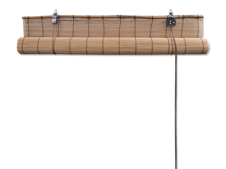 vidaXL Rolety bambusowe, 120 x 220 cm, brązowe Kolor Brązowy Wzór Dla dzieci