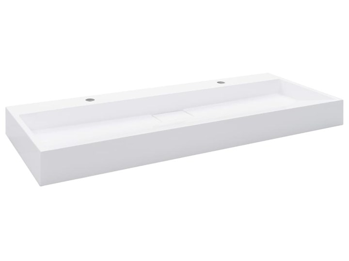 vidaXL Umywalka, 120x46x11 cm, kompozyt mineralny/marmurowy, biała Szerokość 120 cm Kolor Biały Kategoria Umywalki