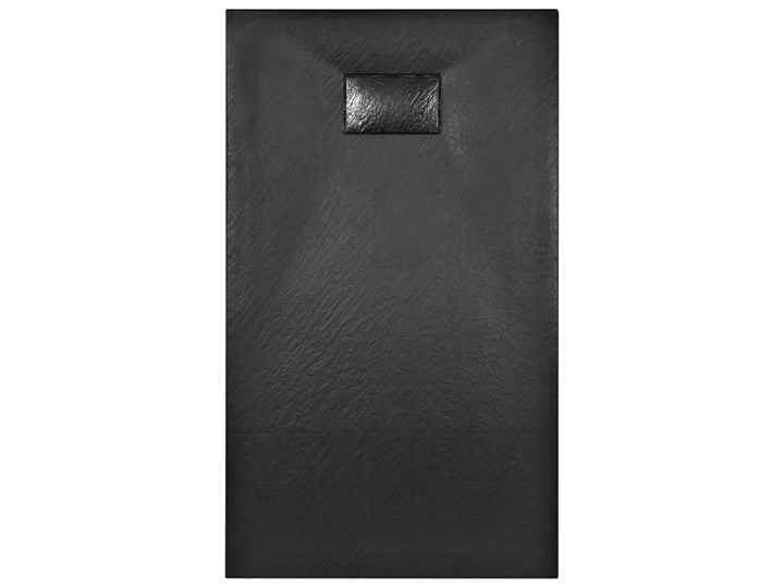 vidaXL Brodzik prysznicowy, SMC, czarny, 120 x 70 cm