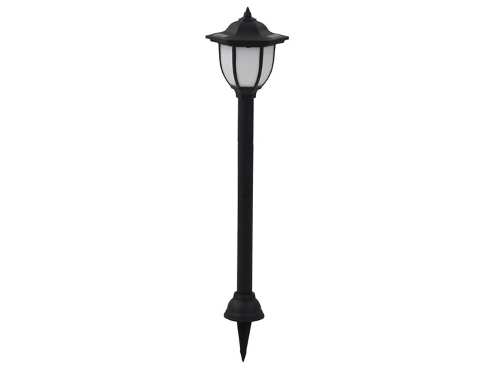 vidaXL Lampy solarne do ogrodu, 6 szt., LED, czarne Lampa solarna Lampa LED Kolor Czarny