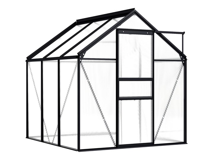 vidaXL Szklarnia, antracytowa, aluminium, 3,61 m² Szklarnia ogrodowa Kategoria