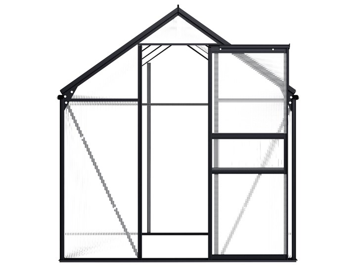 vidaXL Szklarnia, antracytowa, aluminium, 3,61 m² Szklarnia ogrodowa Kategoria