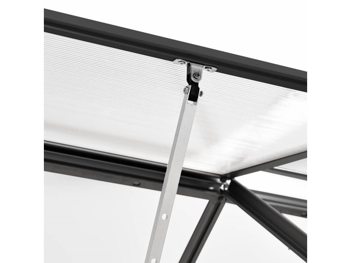 vidaXL Szklarnia, antracytowa, aluminium, 3,61 m² Szklarnia ogrodowa Kategoria