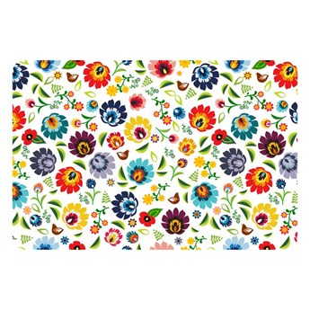 Elastyczna mata ochronna pod krzesło, fotel 80x120cm gr. 2,2mm ze wzorem 055 - LUDOWYM