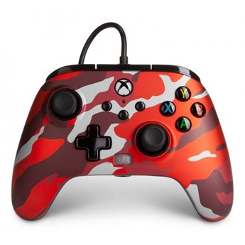PowerA Xbox Pad przewodowy Enhanced Metallic Red Camo