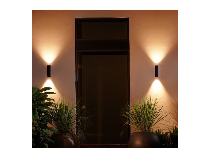 Philips Hue Appear kinkiet czarny 2x Kinkiet ogrodowy Kategoria Lampy ogrodowe