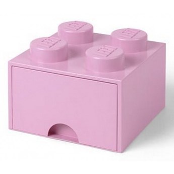 Szuflada na klocki Lego Brick Drawer 4 jasnoróżowy