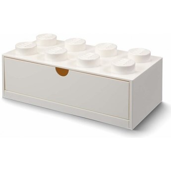 Pudełko na klocki Lego Desk Drawer 8 biały