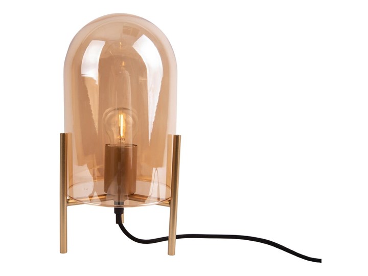 Szklana lampa stołowa w kolorze złota Leitmotiv Glass Bell Lampa z kloszem Kategoria Lampy stołowe Wysokość 30 cm Styl Industrialny