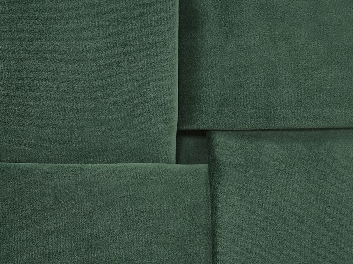 Łóżko welurowe zielone 160 x 200 cm tapicerowane złote nóżki wezgłowie oparcie glamour nowoczesne Łóżko tapicerowane Kolor Złoty Kolor Zielony