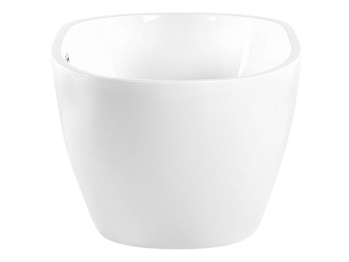 Wanna wolnostojąca biała akrylowa 170 x 80 cm owalna zaokrąglona nowoczesny design Wolnostojące Kolor Biały