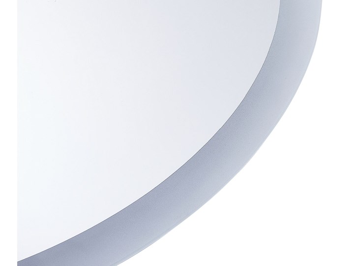 Lustro łazienkowe owalne srebrne 60 x 80 cm z podświetleniem LED system zapobiegający parowaniu Kategoria Lustra Ścienne Lustro bez ramy Pomieszczenie Łazienka