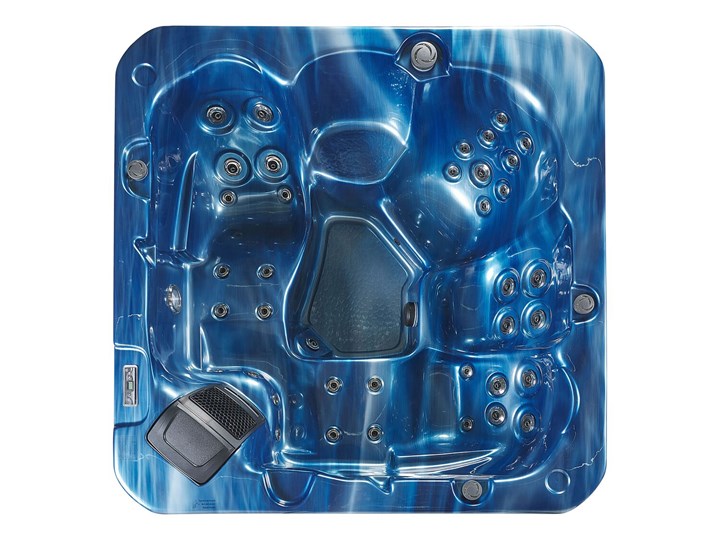 Wanna ogrodowa niebieska akrylowa zewnętrzne spa z LED i hydromasażem Kategoria Jacuzzi