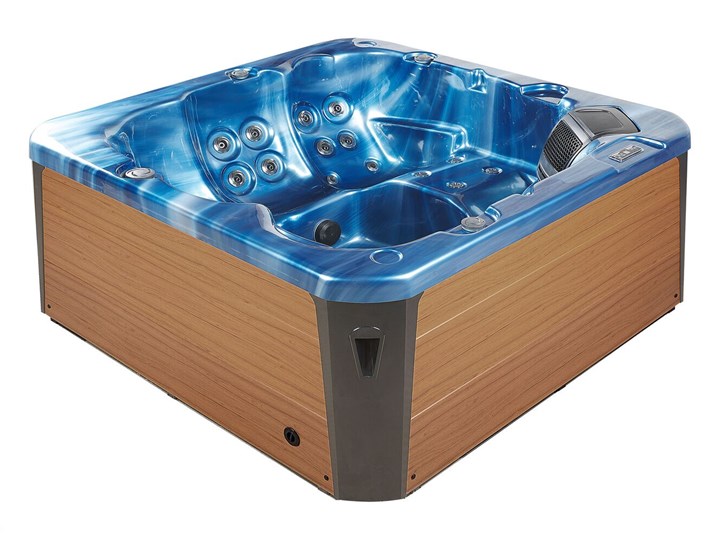 Wanna ogrodowa niebieska akrylowa zewnętrzne spa z LED i hydromasażem Kategoria Jacuzzi