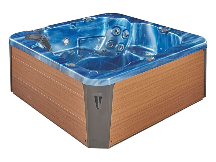 Wanna ogrodowa niebieska akrylowa zewnętrzne spa z LED i hydromasażem Kategoria Jacuzzi