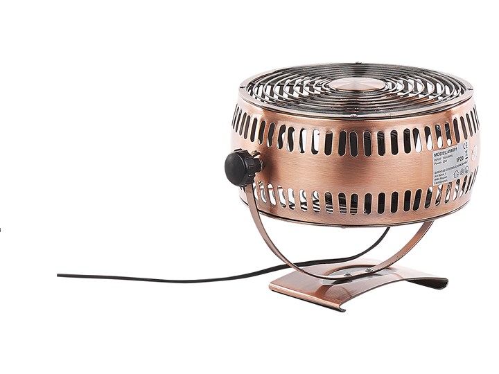 Wentylator biurkowy miedziany metalowy żelazny przenośny 24 cm do prądu wiatrak na stolik Stojący Kategoria Wentylatory
