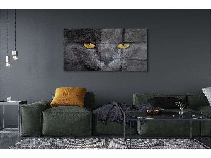 Obrazy akrylowe Czarny kot Wymiary 70x140 cm