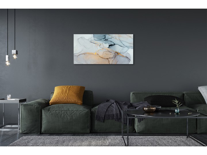 Obrazy na płótnie Kamień abstrakcja plamy Kolor Szary Wymiary 60x120 cm