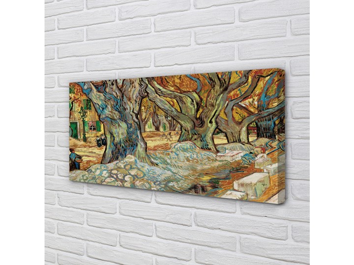 Obrazy na płótnie Sztuka abstrakcyjny miejski rynek Wymiary 50x125 cm