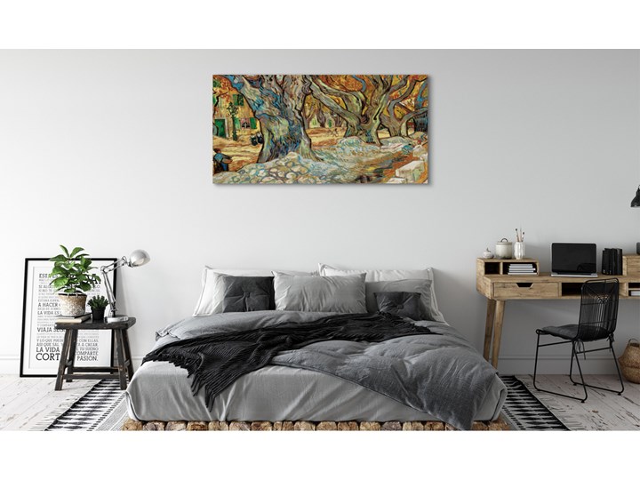 Obrazy na płótnie Sztuka abstrakcyjny miejski rynek Pomieszczenie Salon Wymiary 50x125 cm