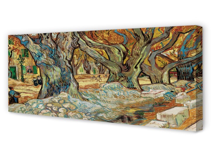 Obrazy na płótnie Sztuka abstrakcyjny miejski rynek Pomieszczenie Salon Wymiary 50x100 cm