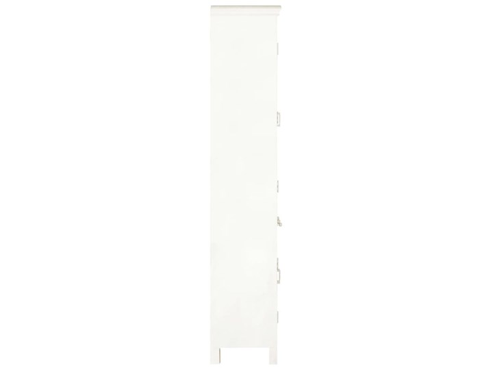 VidaXL Szafa, biała, 120x40x200 cm, lite drewno mango Głębokość 40 cm Wysokość 120 cm Szerokość 120 cm Rodzaj frontów Bielone