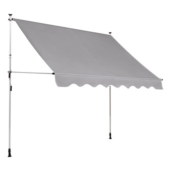 OBI Markiza regulowana prosta 2,5 x 1,5 m szara