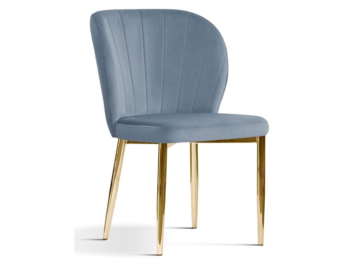 Krzesło tapicerowane Kukka velvet / złote nóżki Głębokość 57 cm Metal Styl Glamour Tkanina Wysokość 88 cm Szerokość 53 cm Tworzywo sztuczne Krzesło inspirowane Pomieszczenie Kuchnia