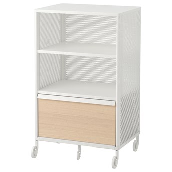 IKEA BEKANT Szafka z inteligentnym zamkiem, Siatka biały, 61x101 cm