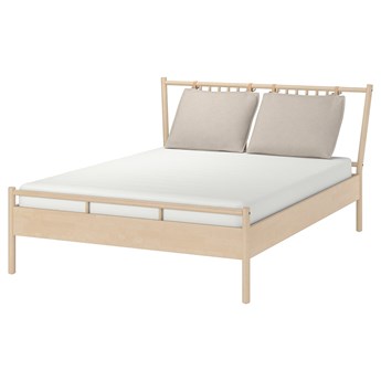 IKEA BJÖRKSNÄS Rama łóżka, brzoza/Leirsund, 140x200 cm