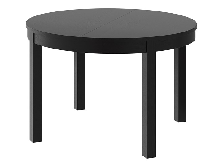 IKEA BJURSTA Stół rozkładany, Brązowoczarny, 115/166 cm Szerokość 115 cm Długość 115 cm Płyta MDF Rozkładanie Rozkładane